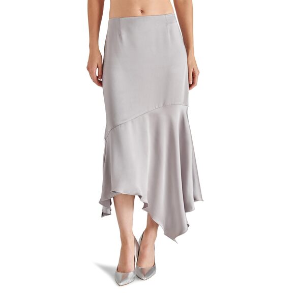 Steve Madden Apparel Women's Lucille Skirt, Ash Grey - Picture 2 of 4